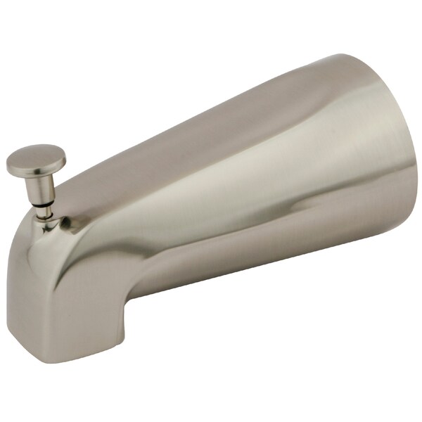 5-1/4" Zinc, Tub Spout W/ Diverter, Brushed Nickel